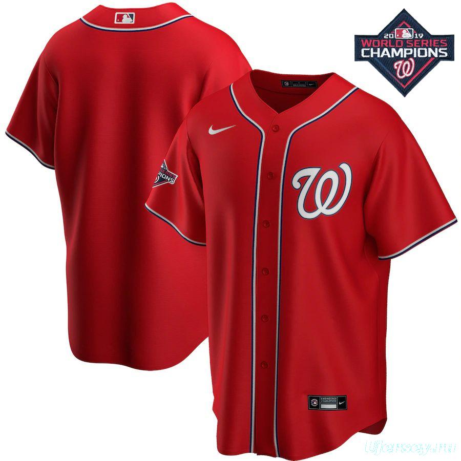 Youth Red 2019 World Series Champions Alternate Team Jersey