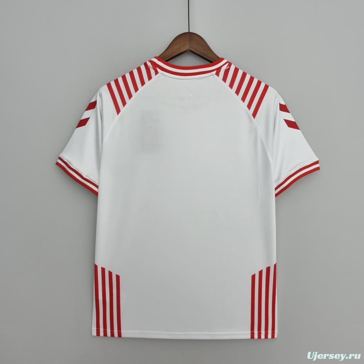 2022 Denmark Hummel x BLS Hafnia Limited Edition White Soccer Jersey