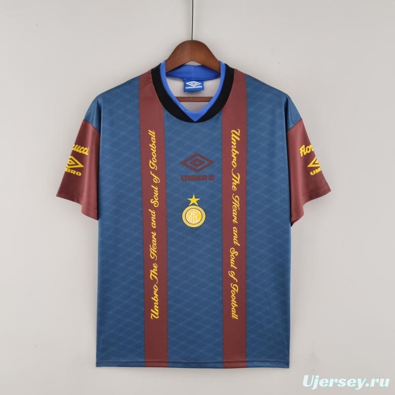 Retro Inter Milan 94/95 Training Jersey Red Blue