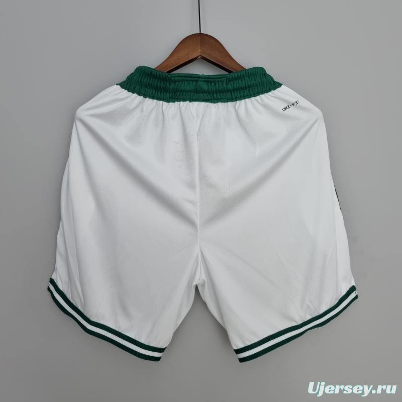 75th Anniversary Boston Celtics White NBA Shorts