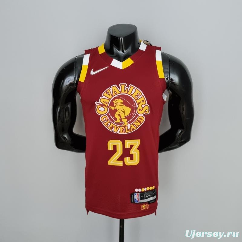 2022 Cleveland Cavaliers JAMES#23 Urban Edition Red NBA Jersey