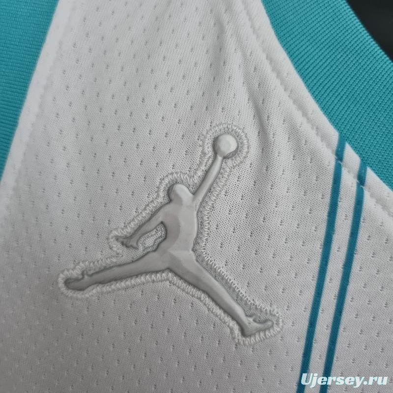 75th Anniversary BALL #1 Charlotte Hornets White NBA Jersey