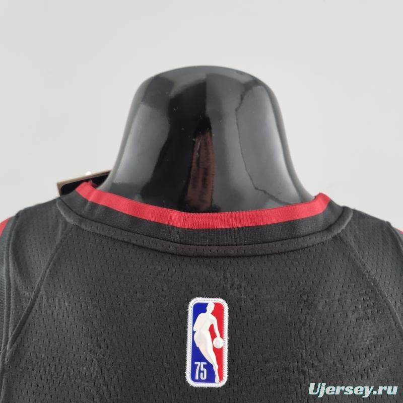 75th Anniversary Miami Heat HERRO#14 Black NBA Jersey