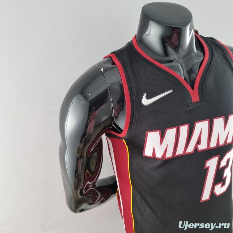 75th Anniversary Miami Heat ADEBAYO#13 Black NBA Jersey