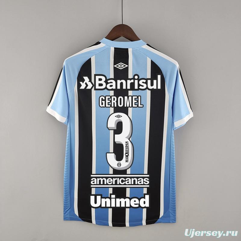 22/23 All Sponsors Gremio Home  Soccer Jersey