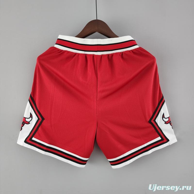 Chicago Bulls Red NBA Shorts 