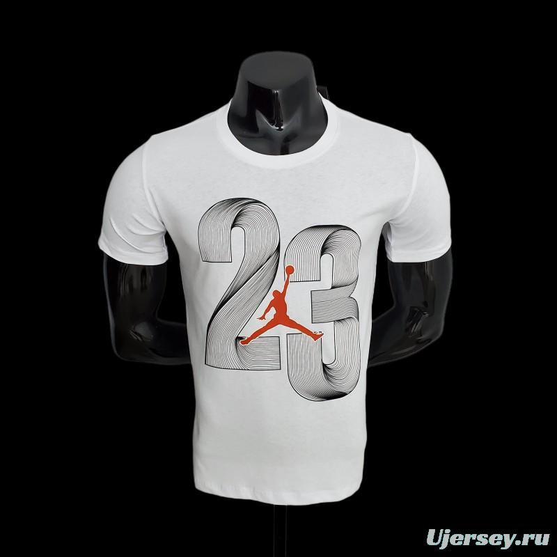 2022 NBA Jordan 23 White T-shirts #0047