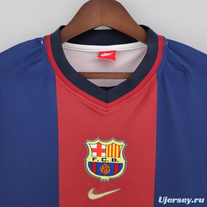 Retro 98/99 Barcelona Home  Soccer Jersey