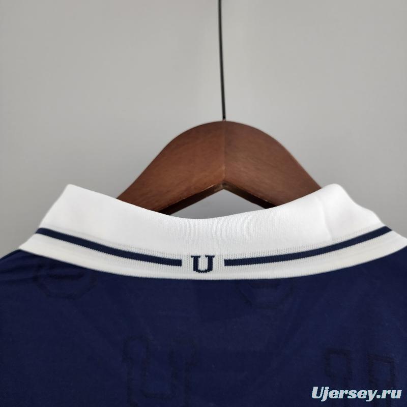 Retro 1998 Long Sleeve Universidad De Chile Home Soccer Jersey