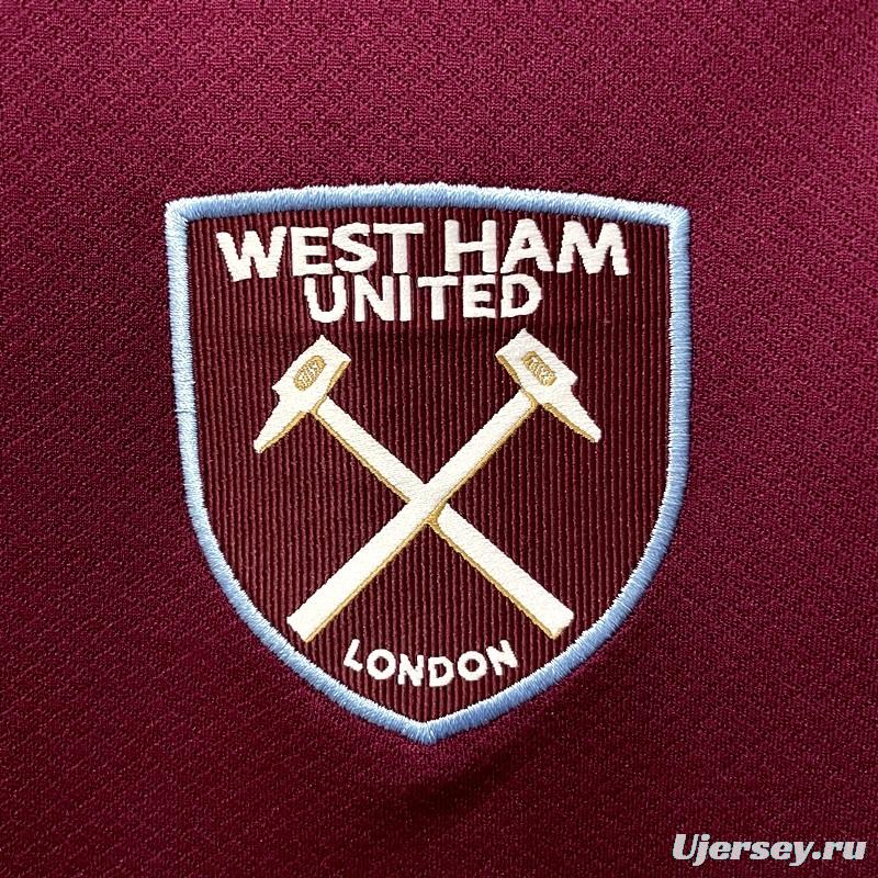 22/23 West Ham Home Soccer Jersey