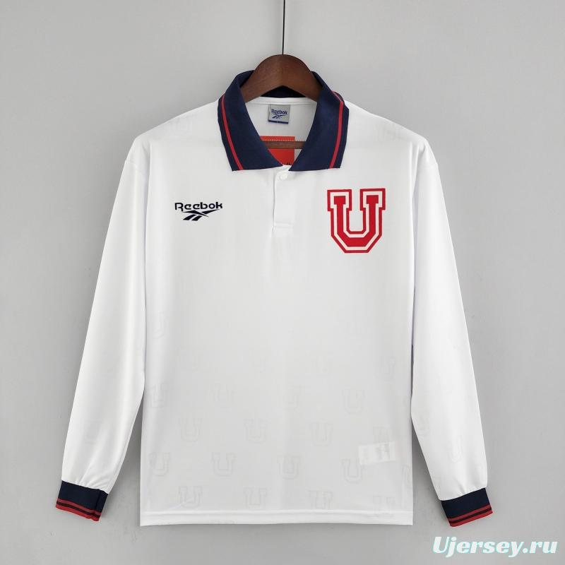 Retro Long Sleeve Universidad De Chile 1998 Home Soccer Jersey
