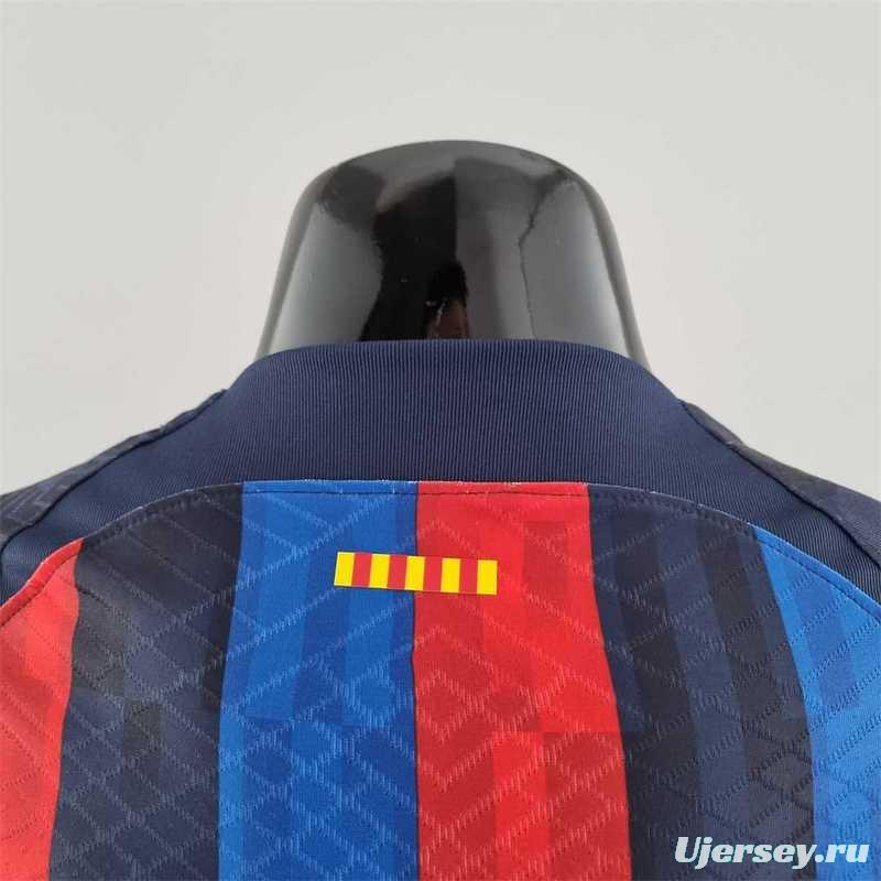 Player Version 22-23 Barcelona Home Soccer Jersey