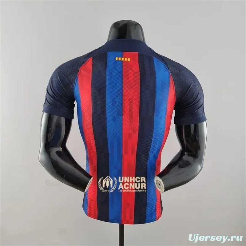 Player Version 22-23 Barcelona Home Soccer Jersey