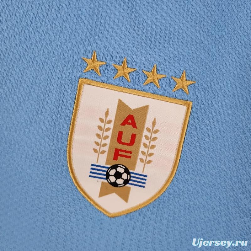 2022 Uruguay Home Soccer Jersey