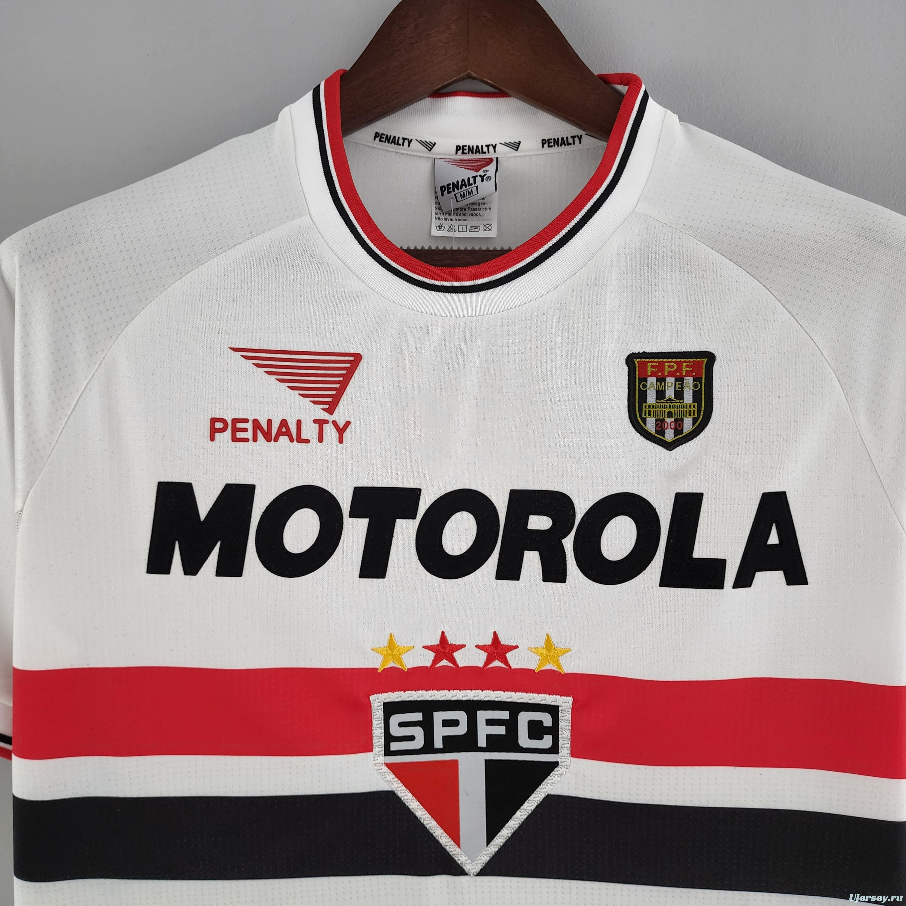 Retro Sao Paulo 2000 Home Soccer Jersey