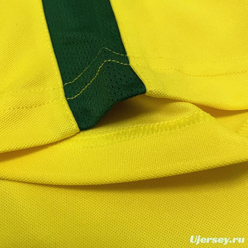 Retro 2002 Brazil Home Soccer Jersey