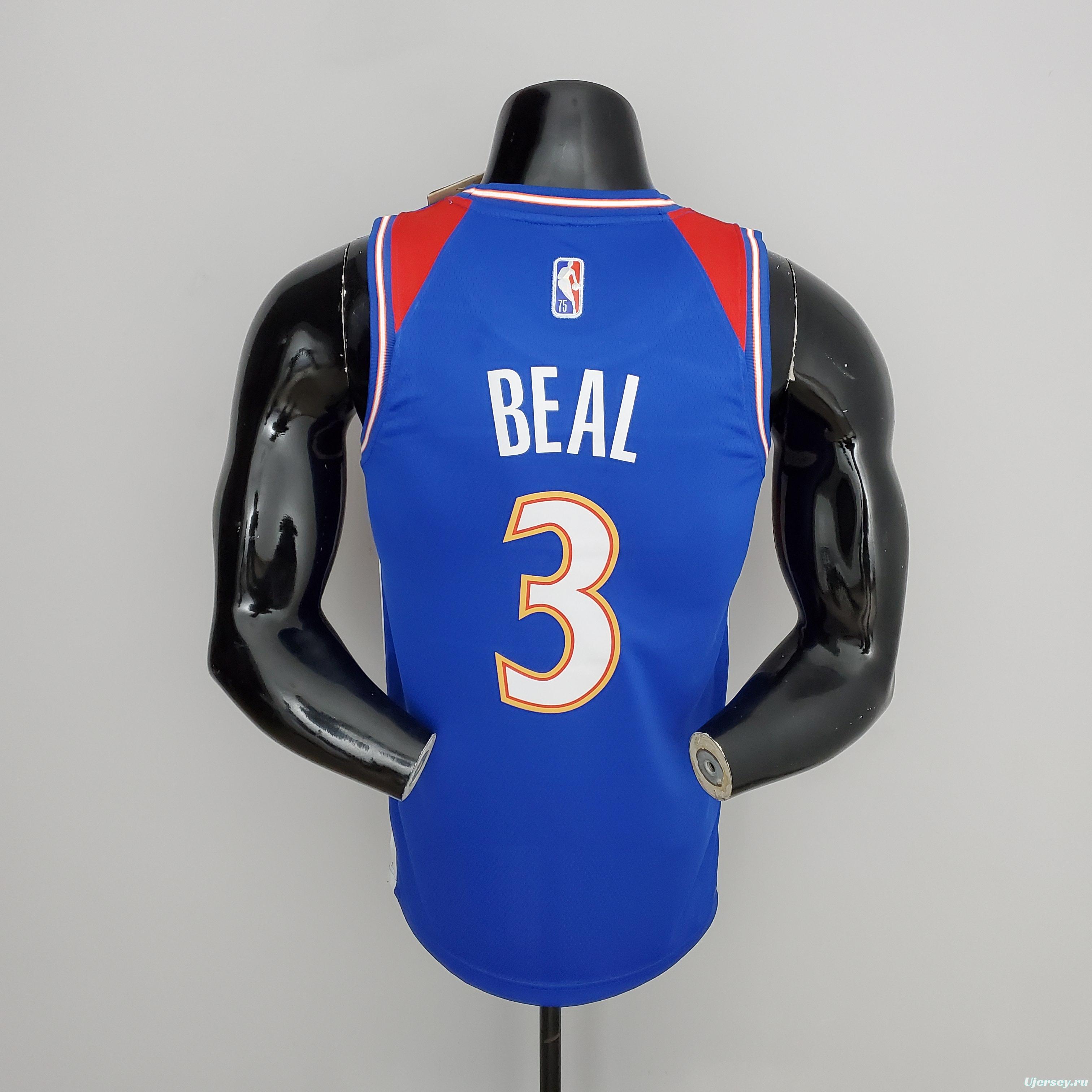 2022 Season Washington Wizards BEAL#3 Talent City Edition Blue Red NBA Jersey