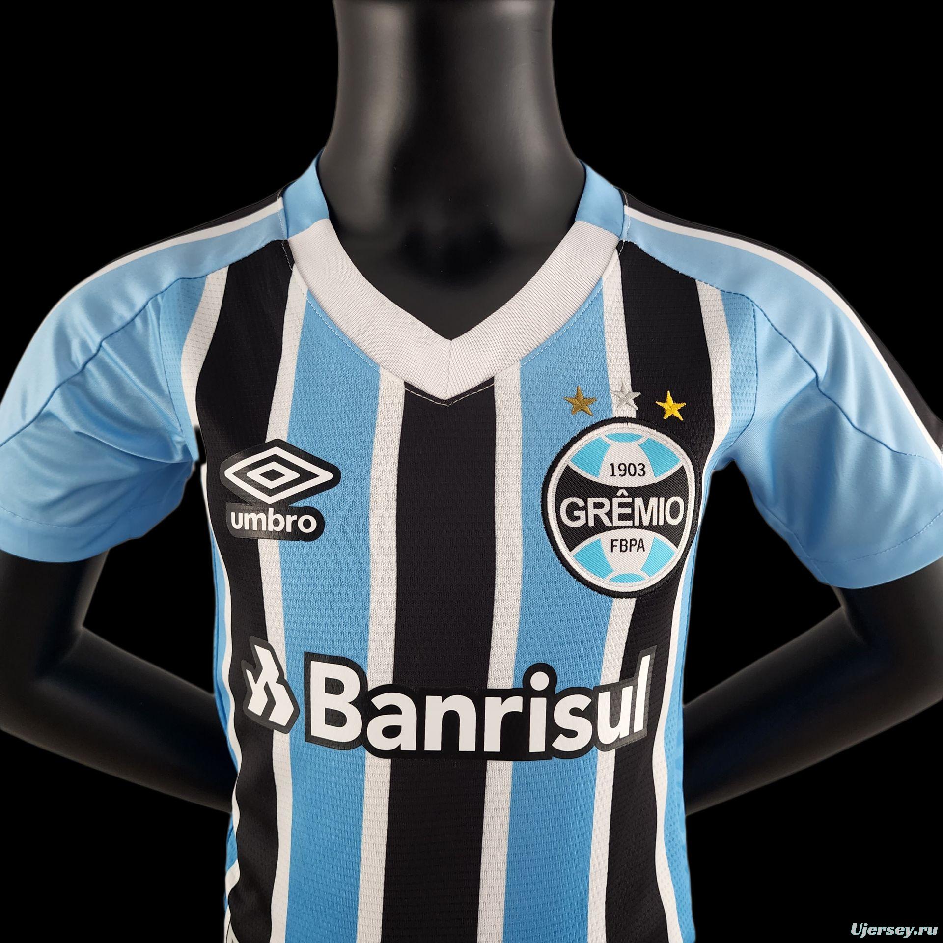 22/23 Kids Kit Gremio Home Size：16-28 Soccer Jersey