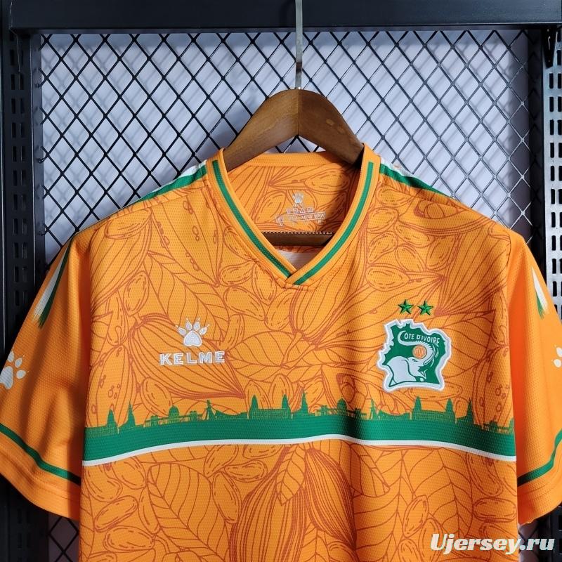 22/23 Ivory Coast Orange Training Jersey