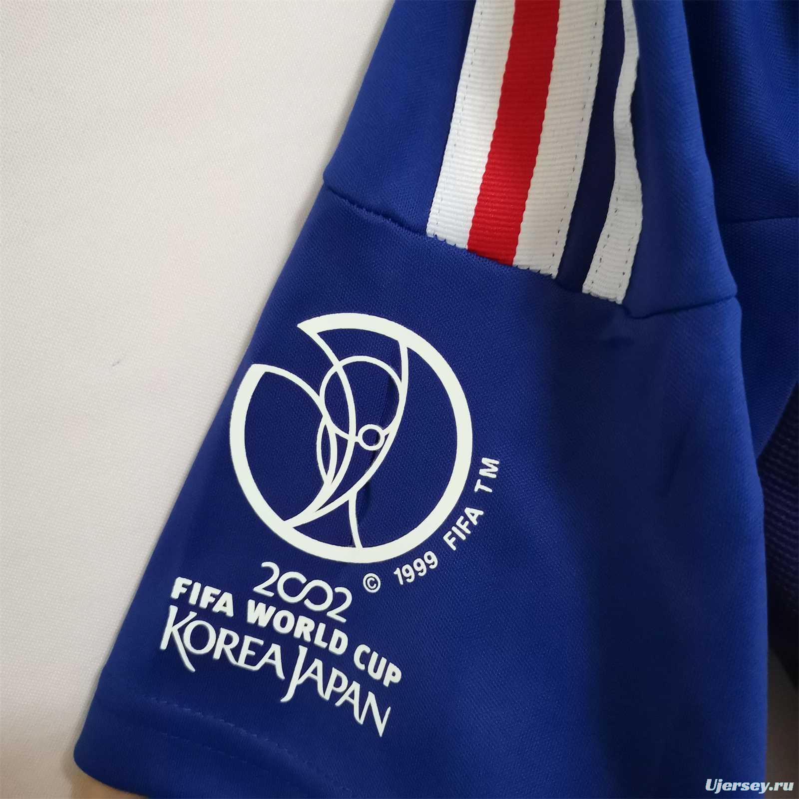 Retro 2002 France Home Soccer Jersey