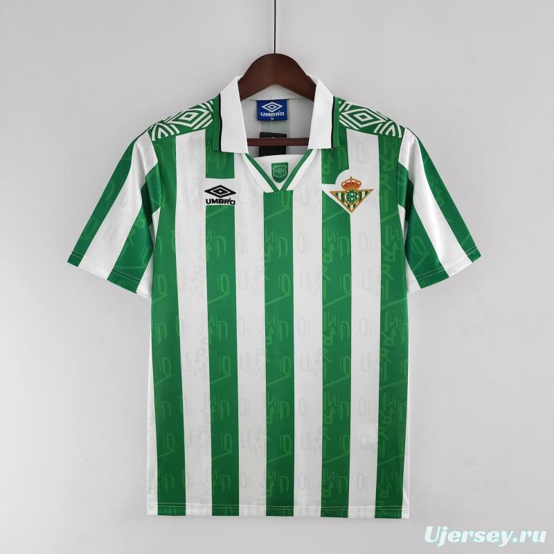 Retro 94/95 Real Betis Home Soccer Jersey