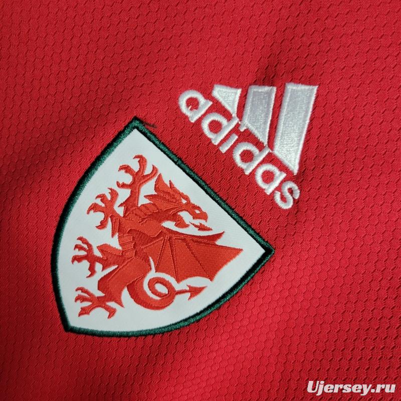 2022 Wales Home Soccer Jersey