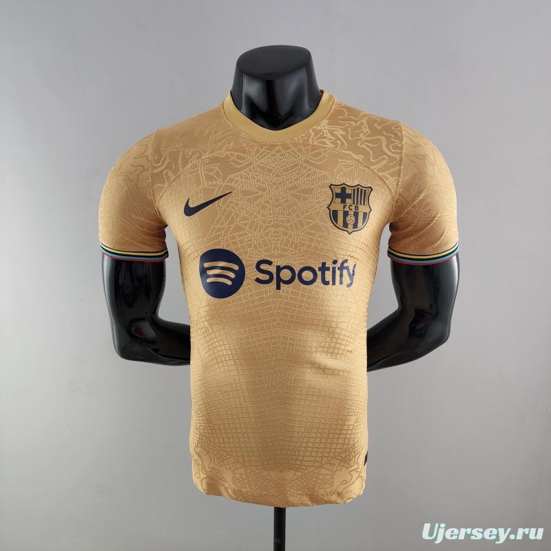 Player Version 22/23 Barcelona Away Soccer Jersey