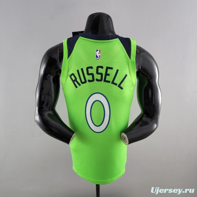 Minnesota Timberwolves RUSSELL#0 Air Jordan NBA Jersey Blue