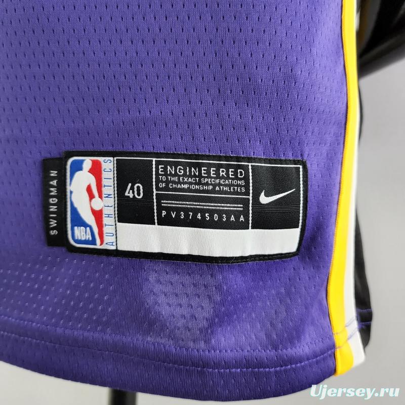 TOSCANO #95 Los Angeles Lakers Purple NBA Jersey