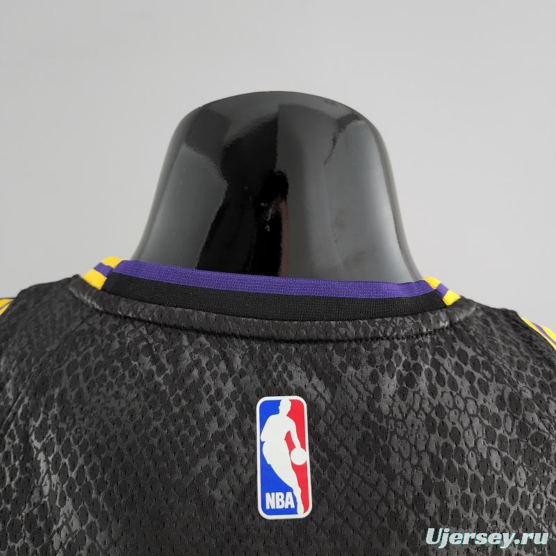 TOSCANO#95 Los Angeles Lakers Black NBA Jersey