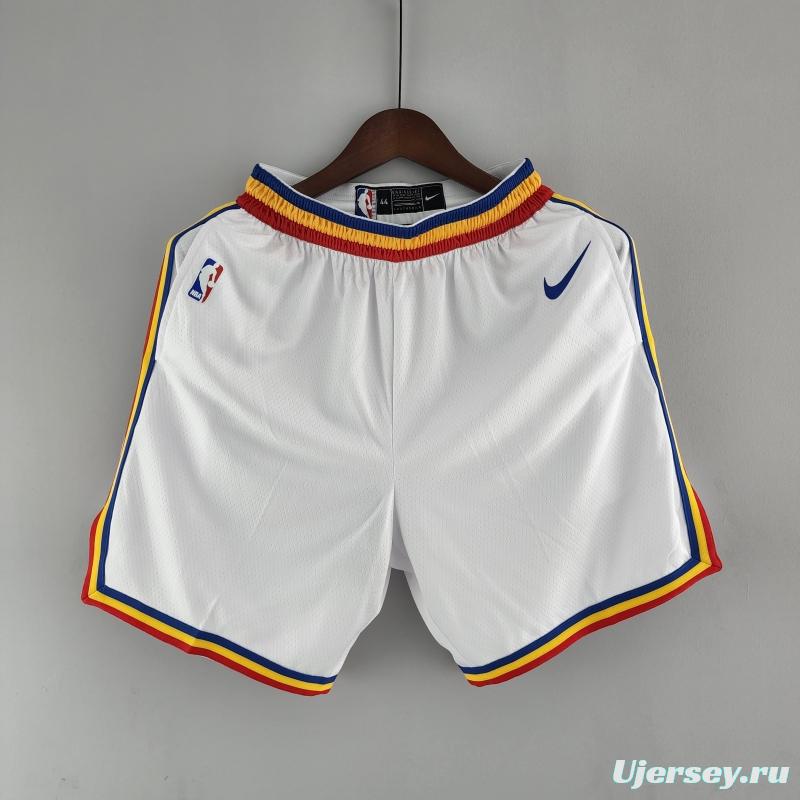 Golden State Warriors NBA Shorts White