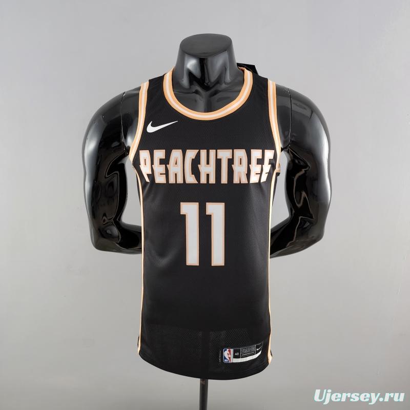 Atlanta Hawks Young #11 Limited Black NBA Jersey