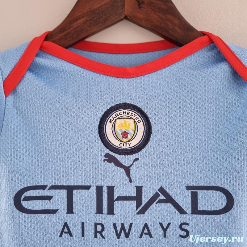 22/23 Manchester City Home Baby KM#0029 9-12 Soccer Jersey