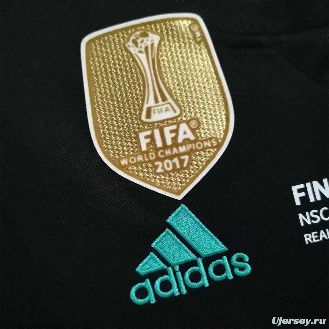 Retro 17/18 Real Madrid Away Soccer Jersey With Full Patch