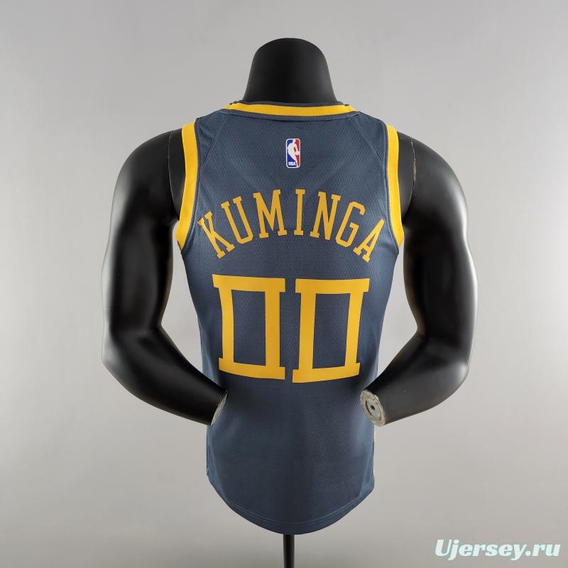 2018 KUMINGA#00 Golden State Warriors Grey NBA Jersey