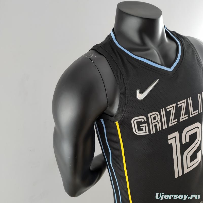 MORANT#12 Memphis Grizzlies Honor Edition Black NBA Jersey