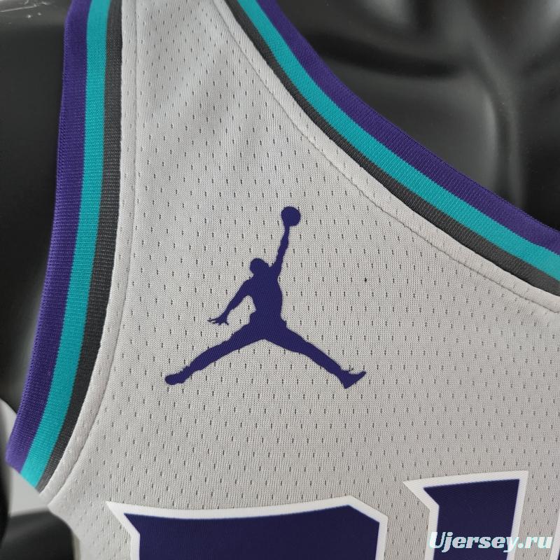 2019 Ball#2 Charlotte Hornets Grey NBA Jersey