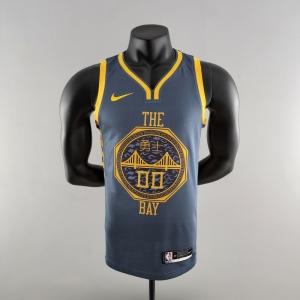 2018 KUMINGA#00 Golden State Warriors Grey NBA Jersey