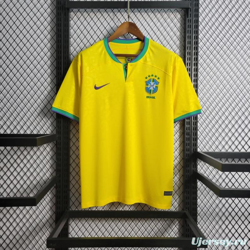 2022 Brazil Home Club World Cup National Team Soccer Jersey