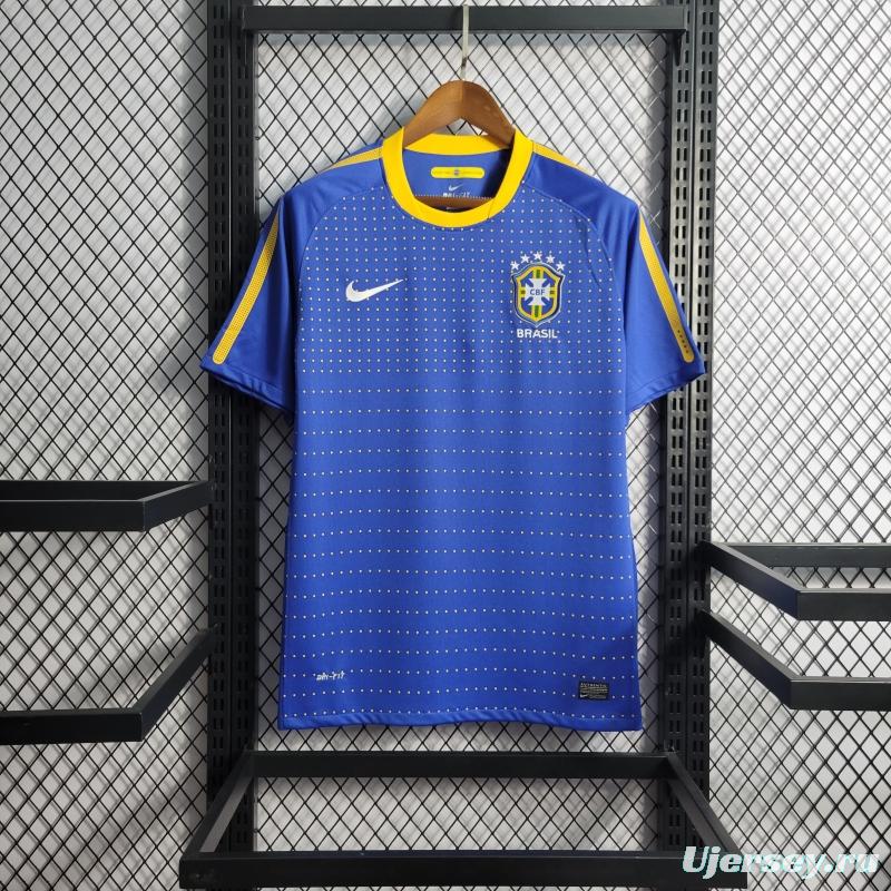 Retro 2010 Brazil Away Soccer Jersey