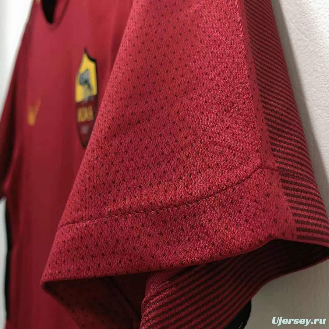 Retro 17/18 Roma Home Soccer Jersey