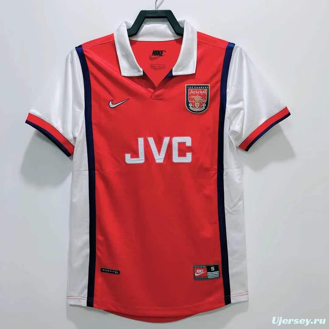 Retro 98/99 Arsenal Home Soccer Jersey