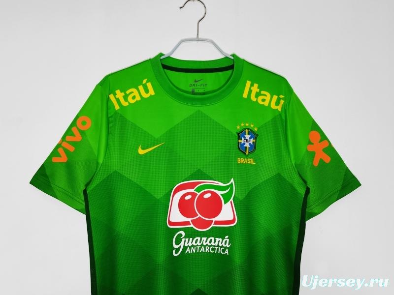 Retro 2020 Brazil Green Training Jersey