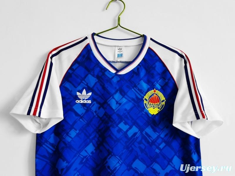 Retro 1992 Yugoslavia Home Soccer Jersey