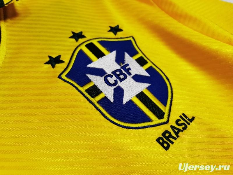 Retro 1993/94 Brazil Home Soccer Jersey