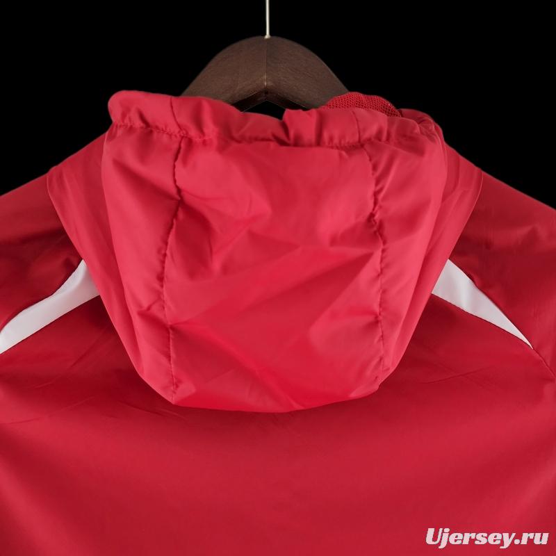 22/23 SC Internacional Windbreaker Red And White