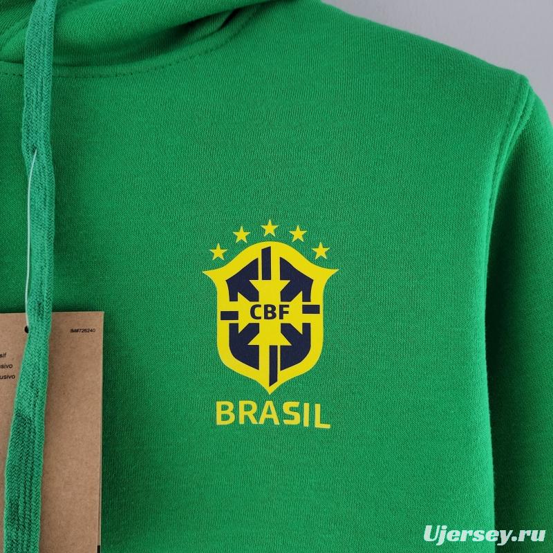 2022 Brazil Hoodie Green