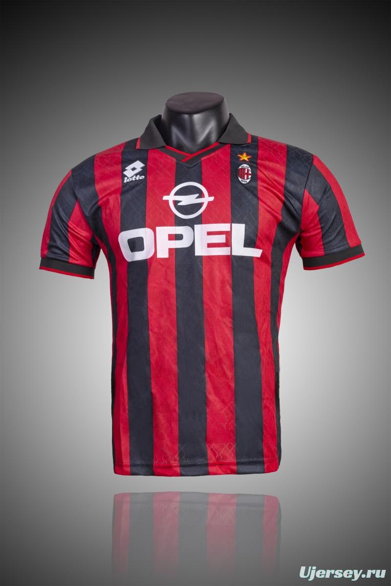 RETRO 94/96 AC Milan Home Soccer Jersey