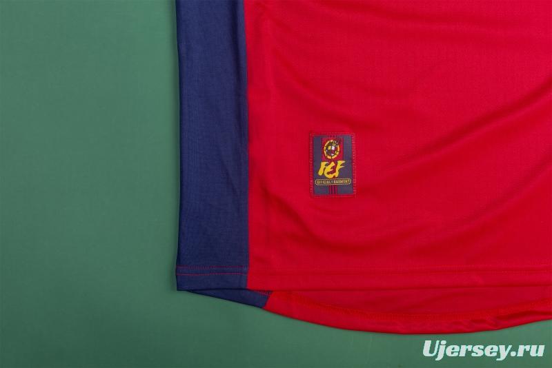 Retro 1998 Spain Home Soccer Jersey
