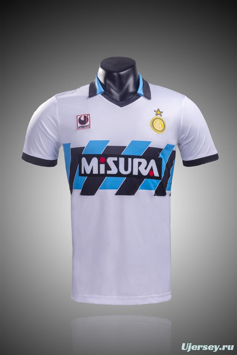 RETRO 90/91 Inter Away Soccer Jersey